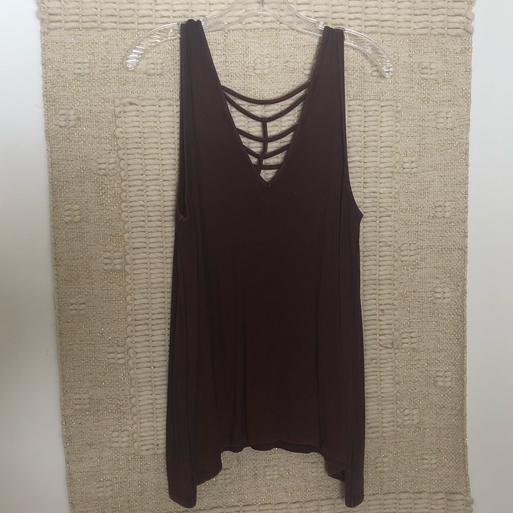 American Eagle Soft and Sexy Rib strappy tank